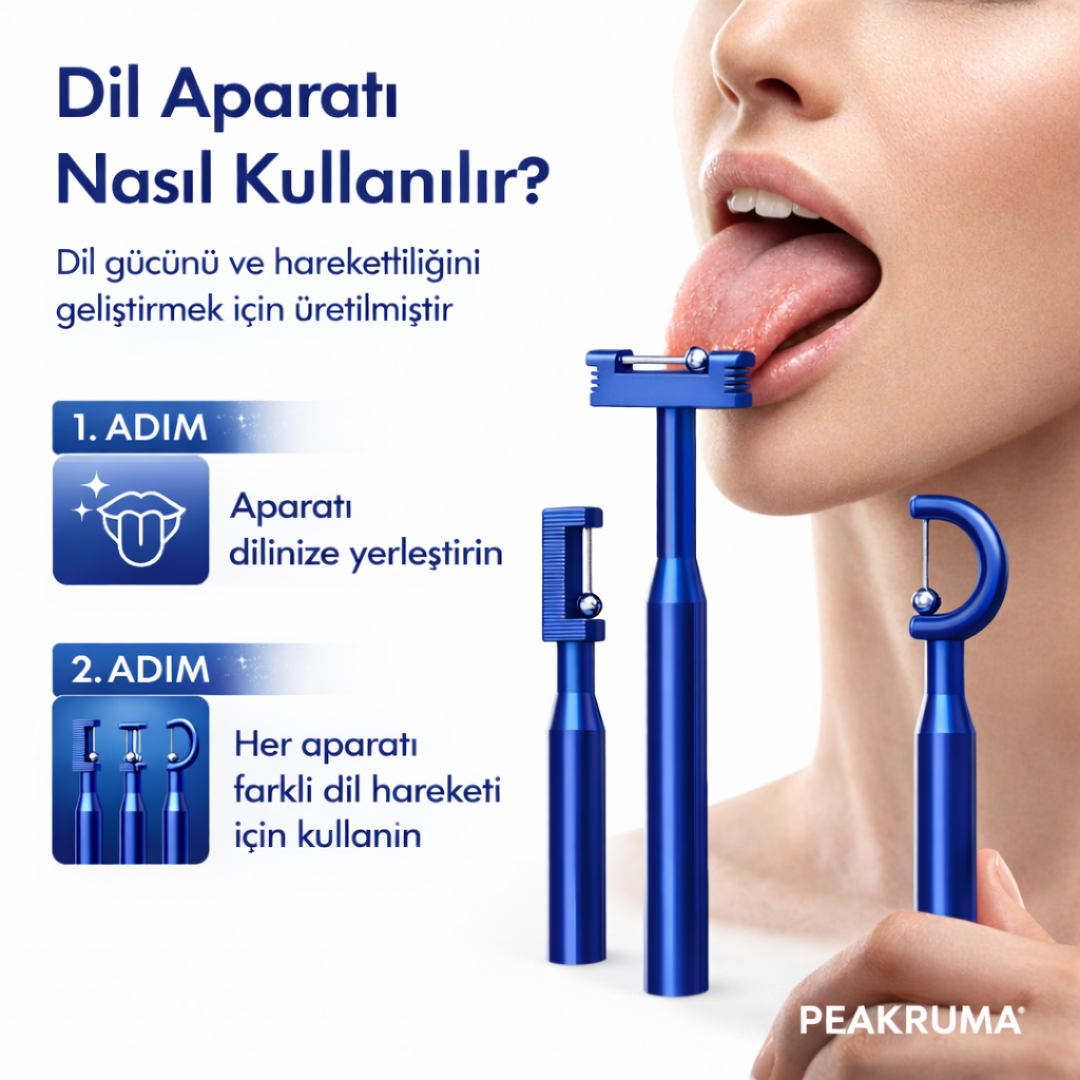 Peakruma® Çocuklar İçin Dil Egzersiz Seti + E-kitap Hediye