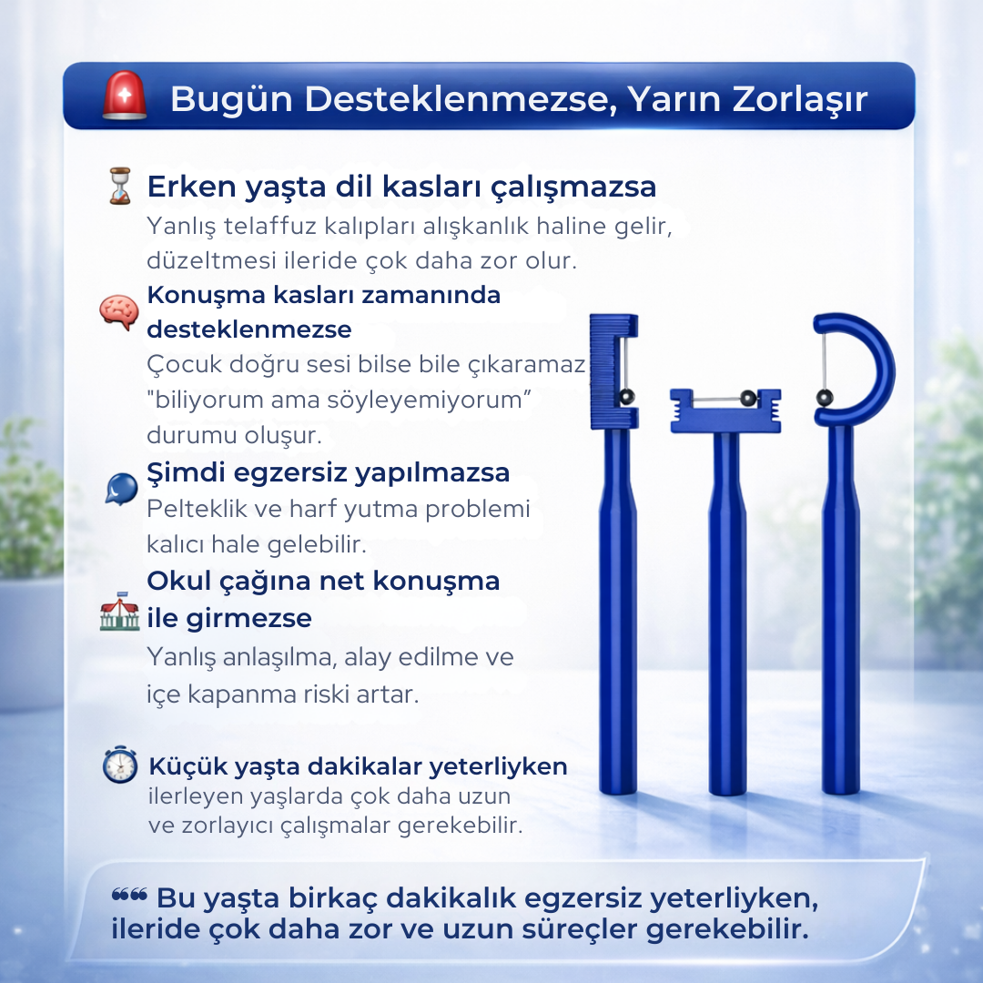 Peakruma® Çocuklar İçin Dil Egzersiz Seti + E-kitap Hediye
