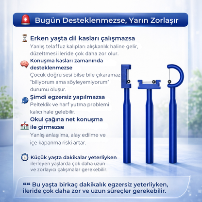 Peakruma® Çocuklar İçin Dil Egzersiz Seti + E-kitap Hediye